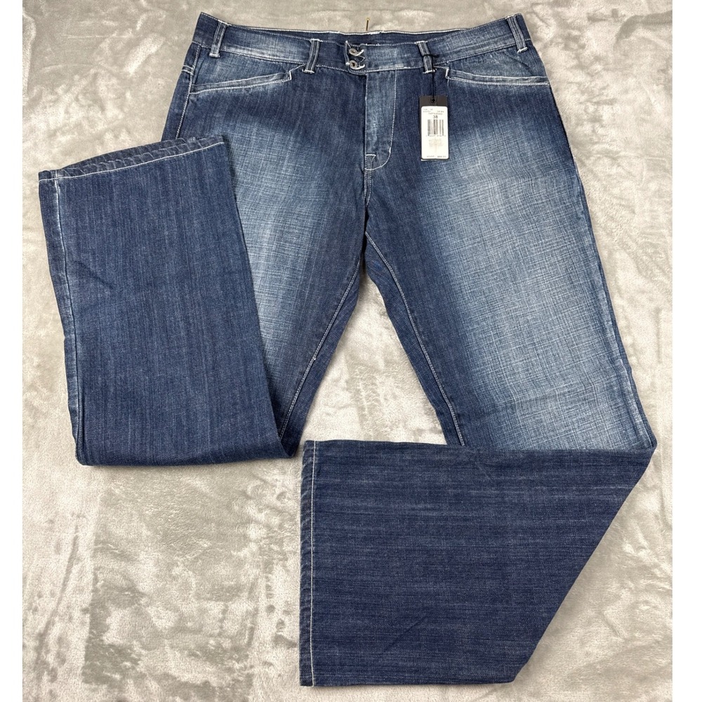 Guess Trinity Blue Wash Mens Straight Leg Denim Jeans 100% Cotton Size 38  NEW